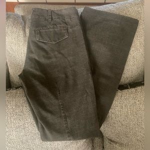 VINCE Brown Plaid Trouser Cotton Blend Side Pockets Size 4